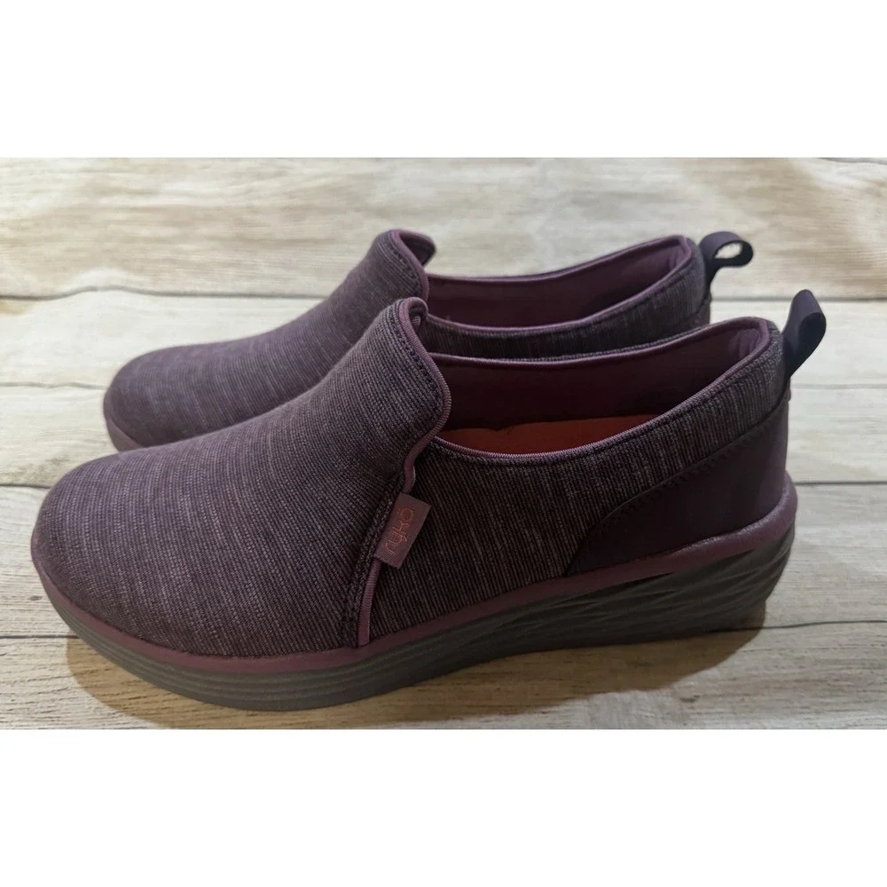 RYKA Stretch Gore Slip On Shoes Sneakers Loafers Natalie Perfect Purple Sz 7